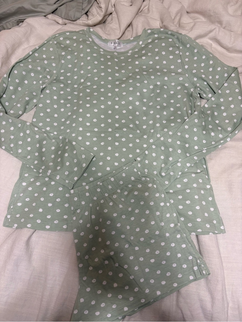 Lake pajama set aloe dot